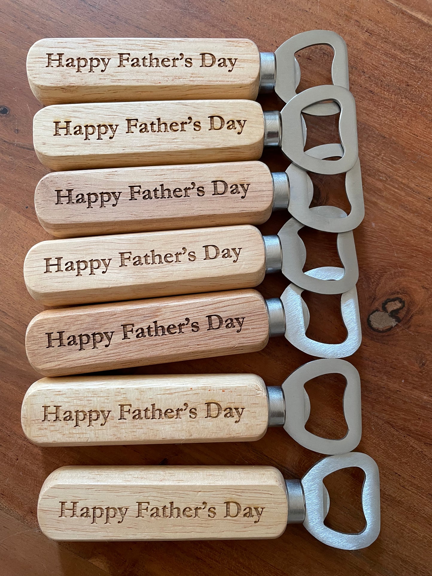 Engraved bottle openers