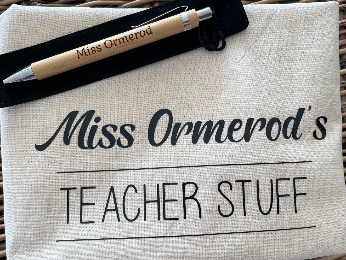 Teachers canvas bag