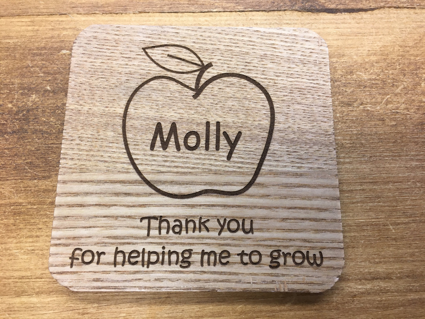 Teacher/ nursery personalised coaster gift