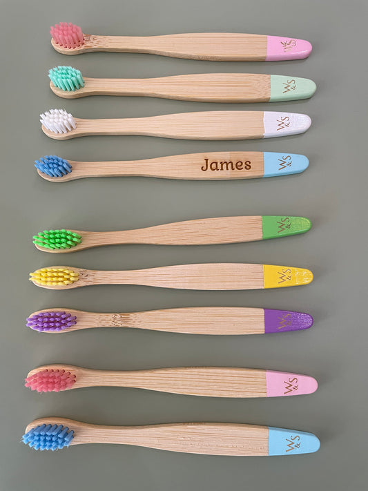 Personalised bamboo toothbrush