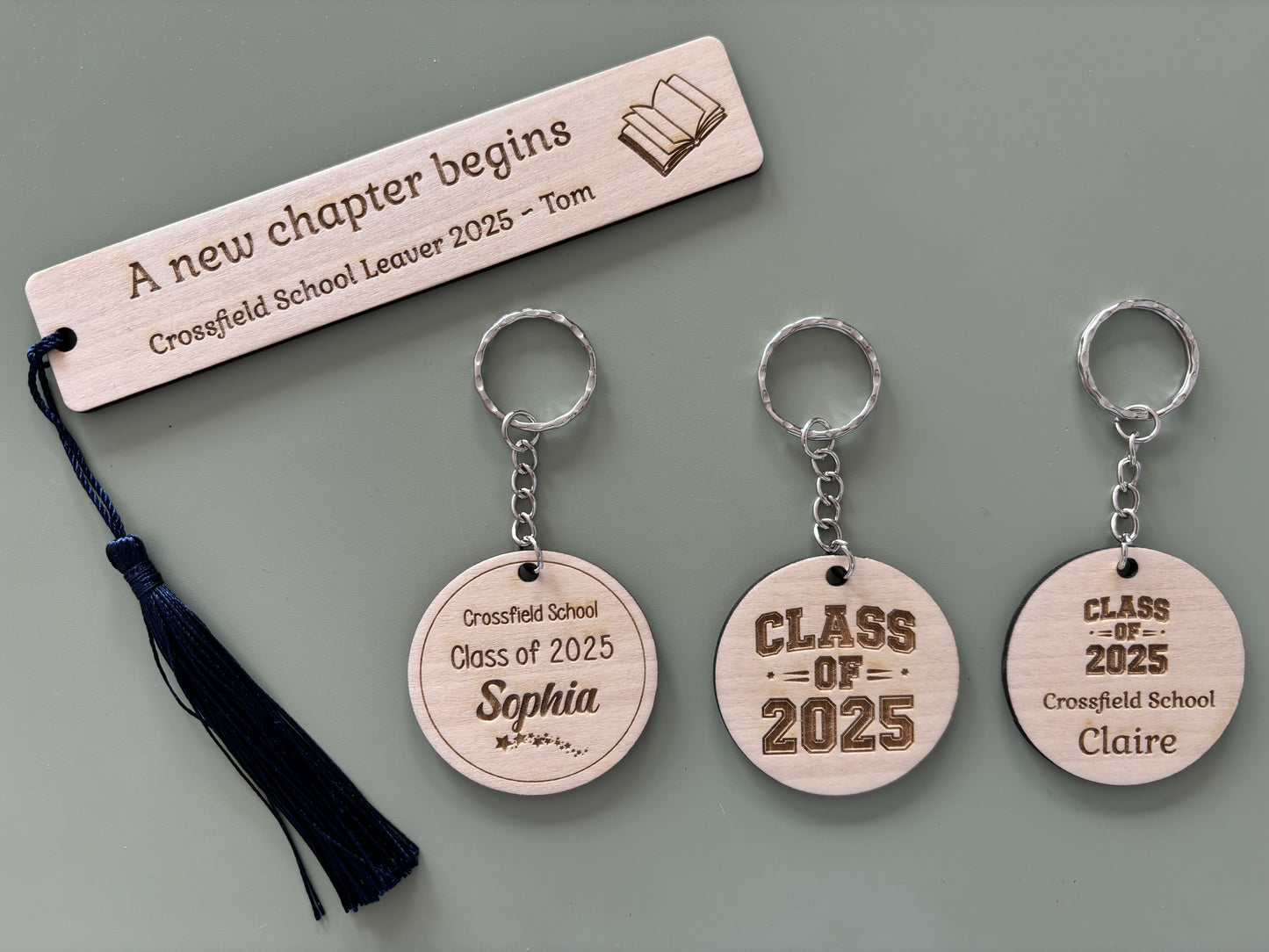 Leavers bookmark -personalised