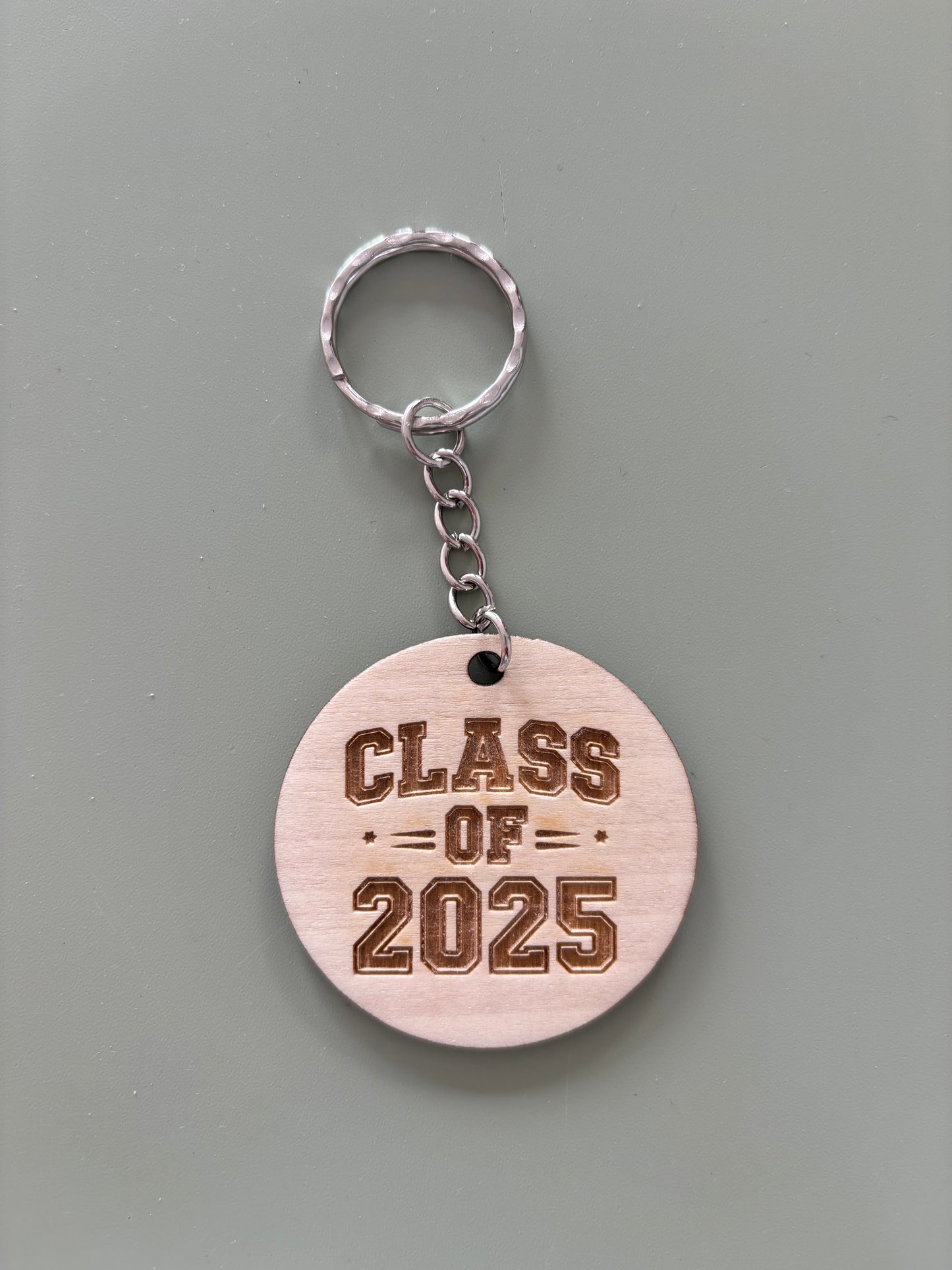 Class of 2025 wooden keyring
