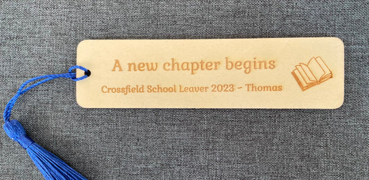 Leavers bookmark -personalised