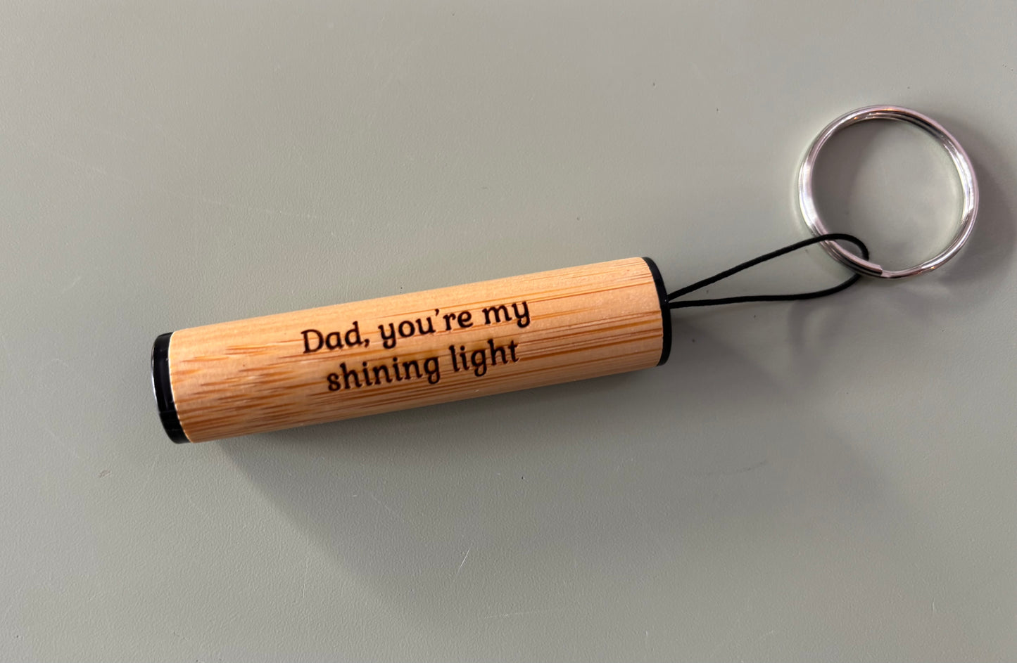 Dad, you’re my shining light torch keyring
