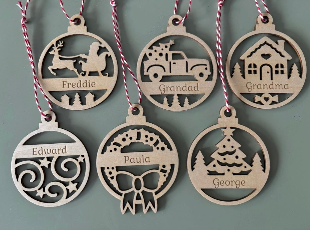 Personalised Christmas Decorations