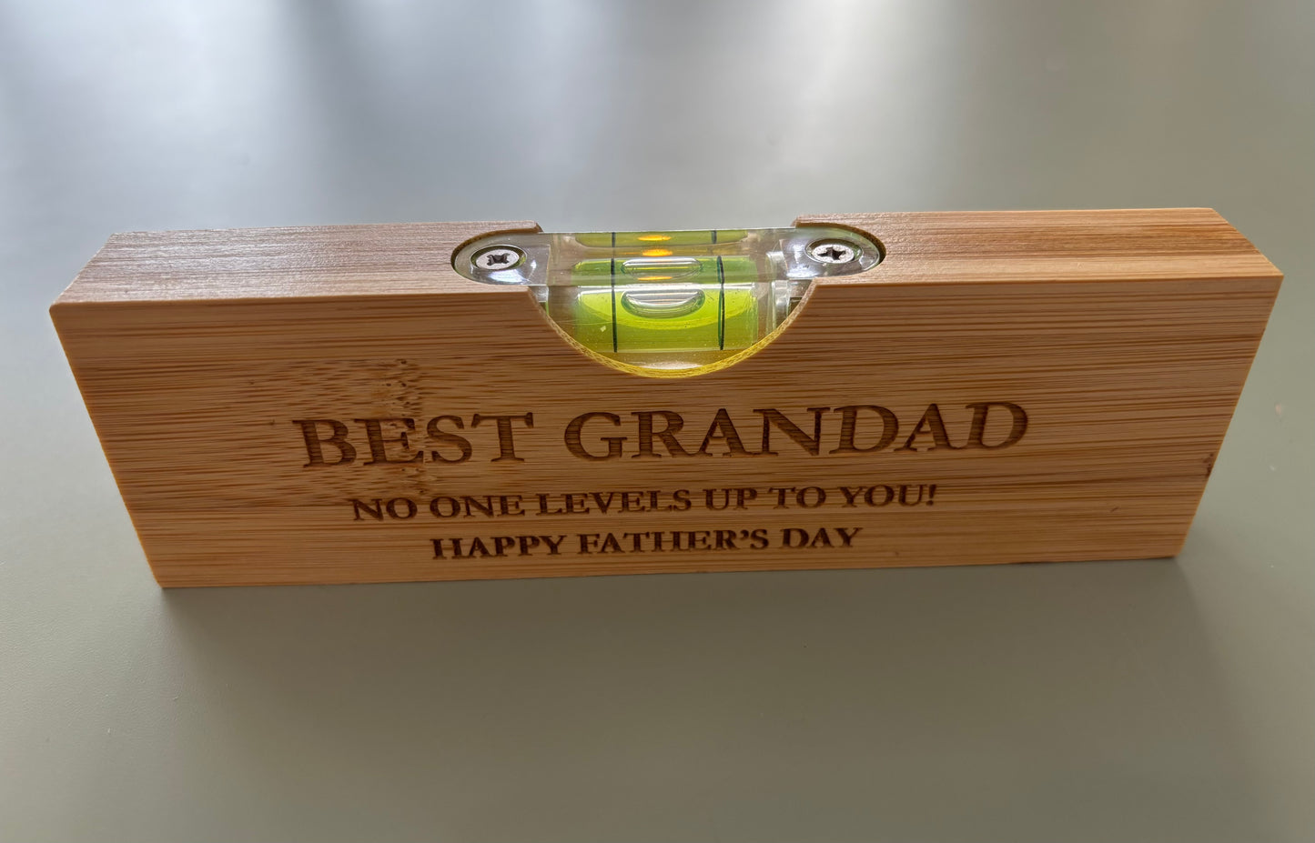 Grandad spirit level with bottle opener £3 each when bought in bulk