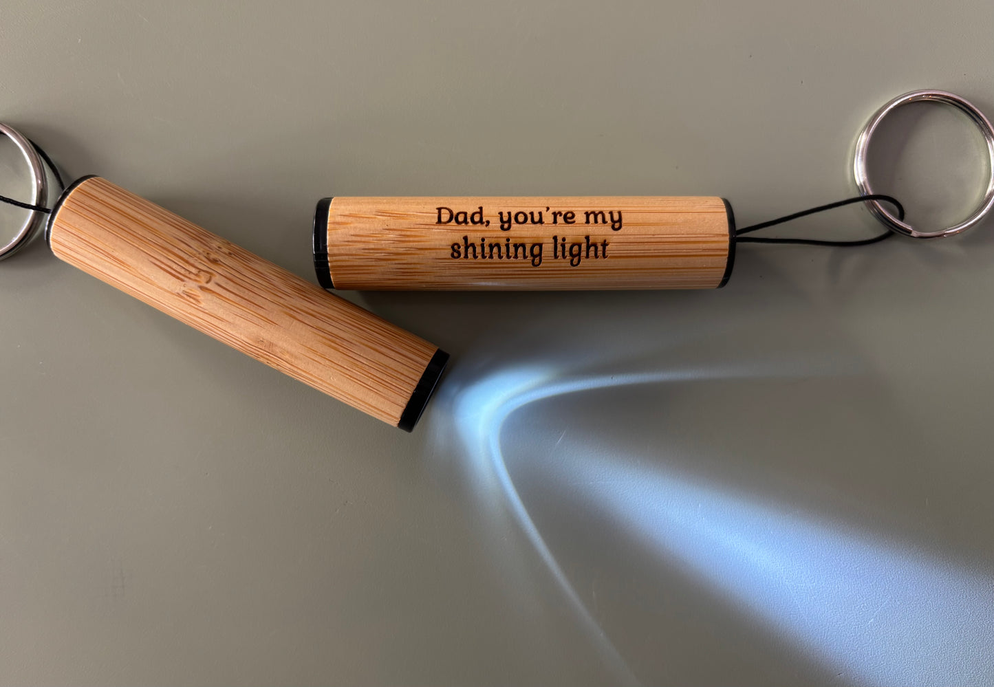 Dad, you’re my shining light torch keyring