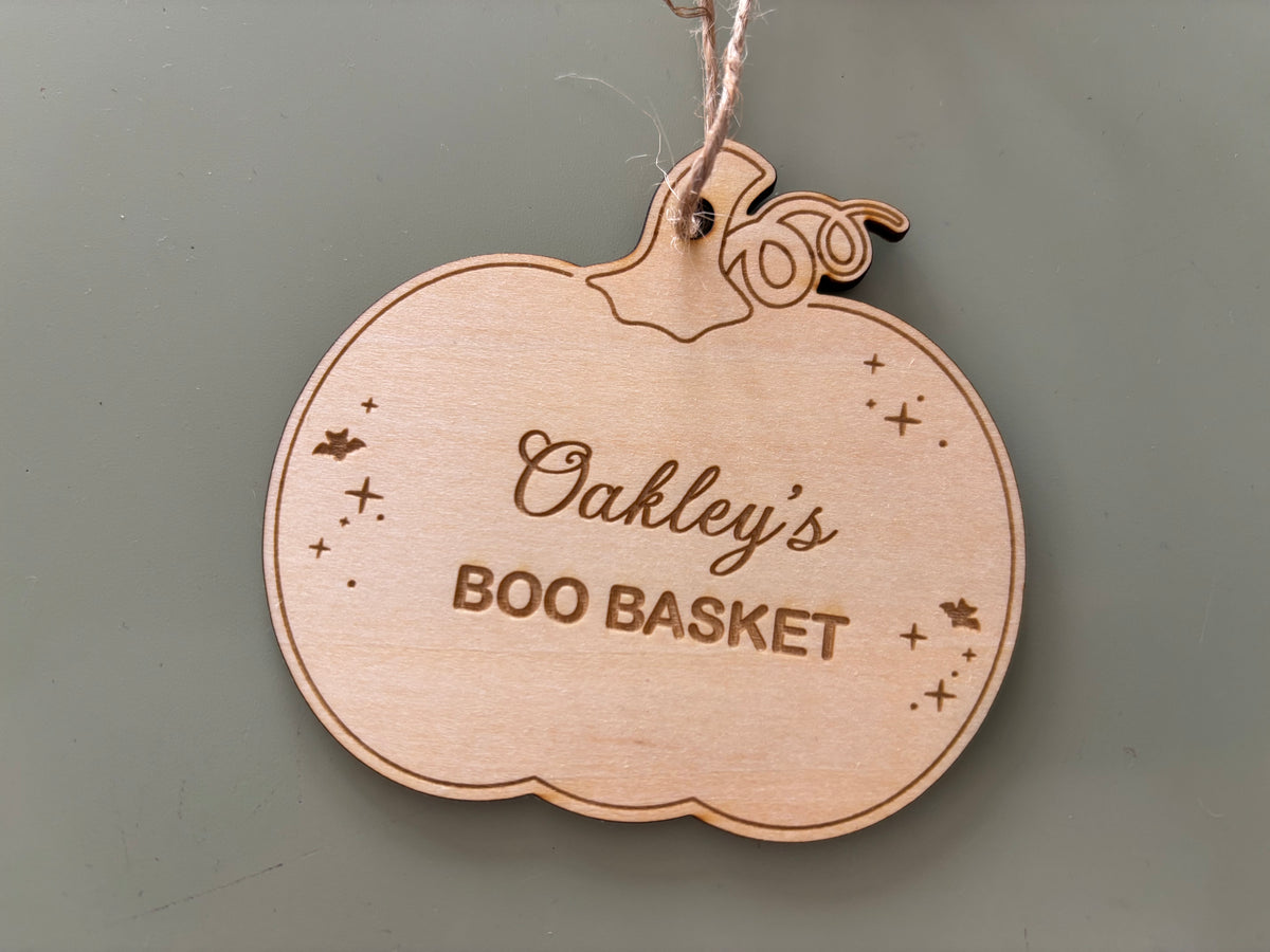 Boo Basket Tag