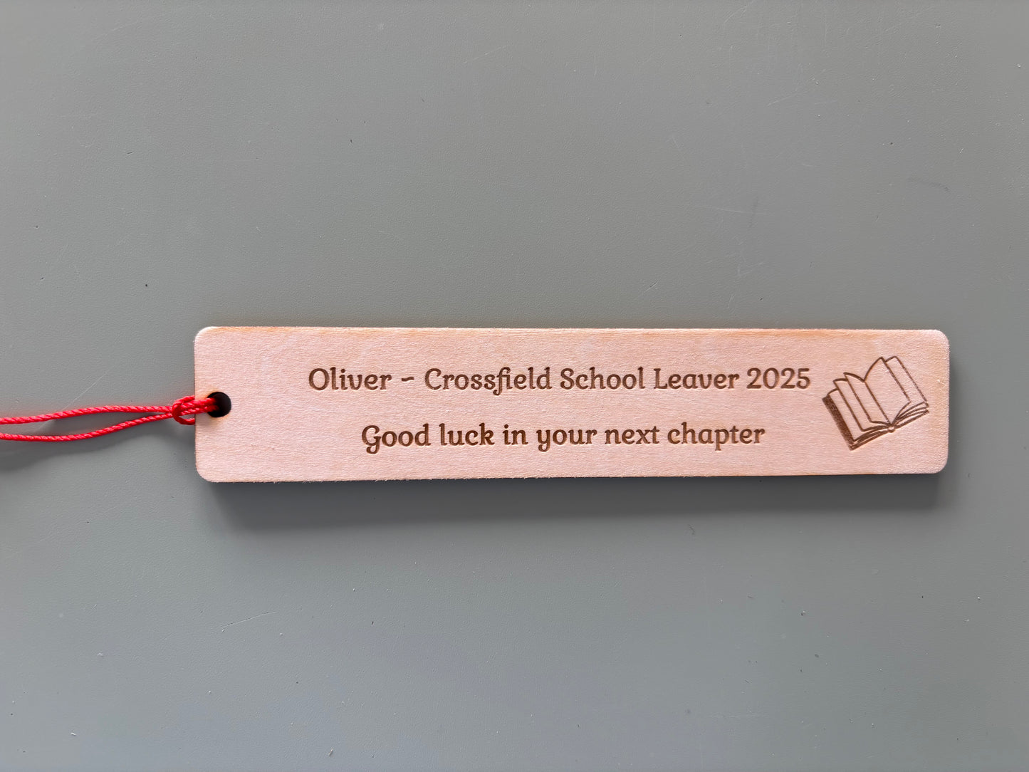 Leavers bookmark -personalised
