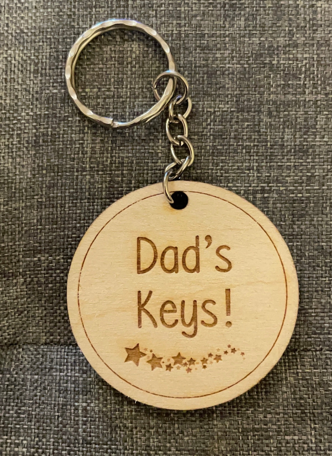 Personalised wooden keyring (any personalisation)