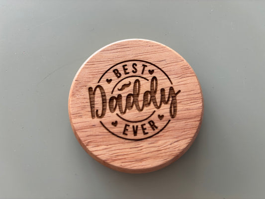 Engraved Daddy round bottle openers