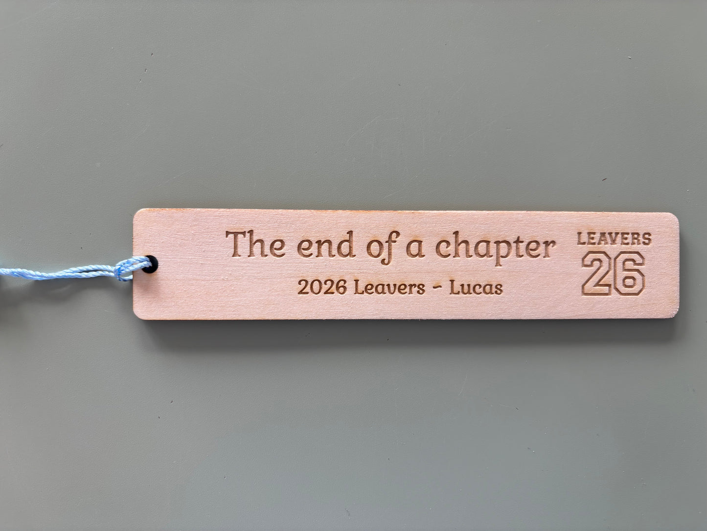 Leavers bookmark -personalised